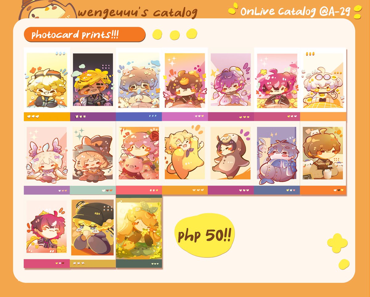 wengeuuu26's tweet image. [rts and likes 💛]
Weee dropping my OnLive catalog ! ! I&apos;ll be @ booth A-29 Marumarumaru circle with @/for.eri.berry (IG) cyaa cyaa !!

✨Bayanihan center - June 15, 2025

socmed accs:
ig: instagram.com/wengeuuu26/

#OnLivePH #OnLivePh2025