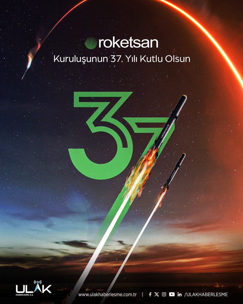 Geliştirdiği özgün sistemlerle savunma sanayimizin gücüne güç katan ROKETSAN’ın kuruluşunun 37. yıl dönümünü kutluyor, nice başarılı yıllar diliyoruz. 
<a href="/roketsan/">ROKETSAN</a>