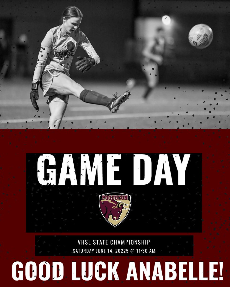 Wishing GOOD LUCK to our incoming freshman Anabelle Simmons in the VHSL State Championship for girls soccer today!