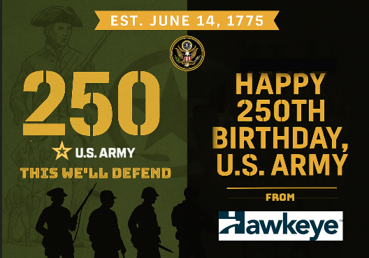 SafeWithHawkeye's tweet image. 🇺🇸 For 250 years, the @USArmy has served and defended the people of the United States. Today, we honor the courage of the American Soldier. Hooah! #ARMY250

The Hawkeye team salutes those who've dedicated their lives to protecting others—a mission close to our hearts.