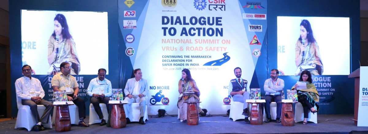 The first session was focused #VRUs #safety Crisis and Required Solutions in India entailed a powerful discussion on improving safety for India’s (VRUs) with insights from top experts across government, industry, and international organizations.

#DialogueToAction2025