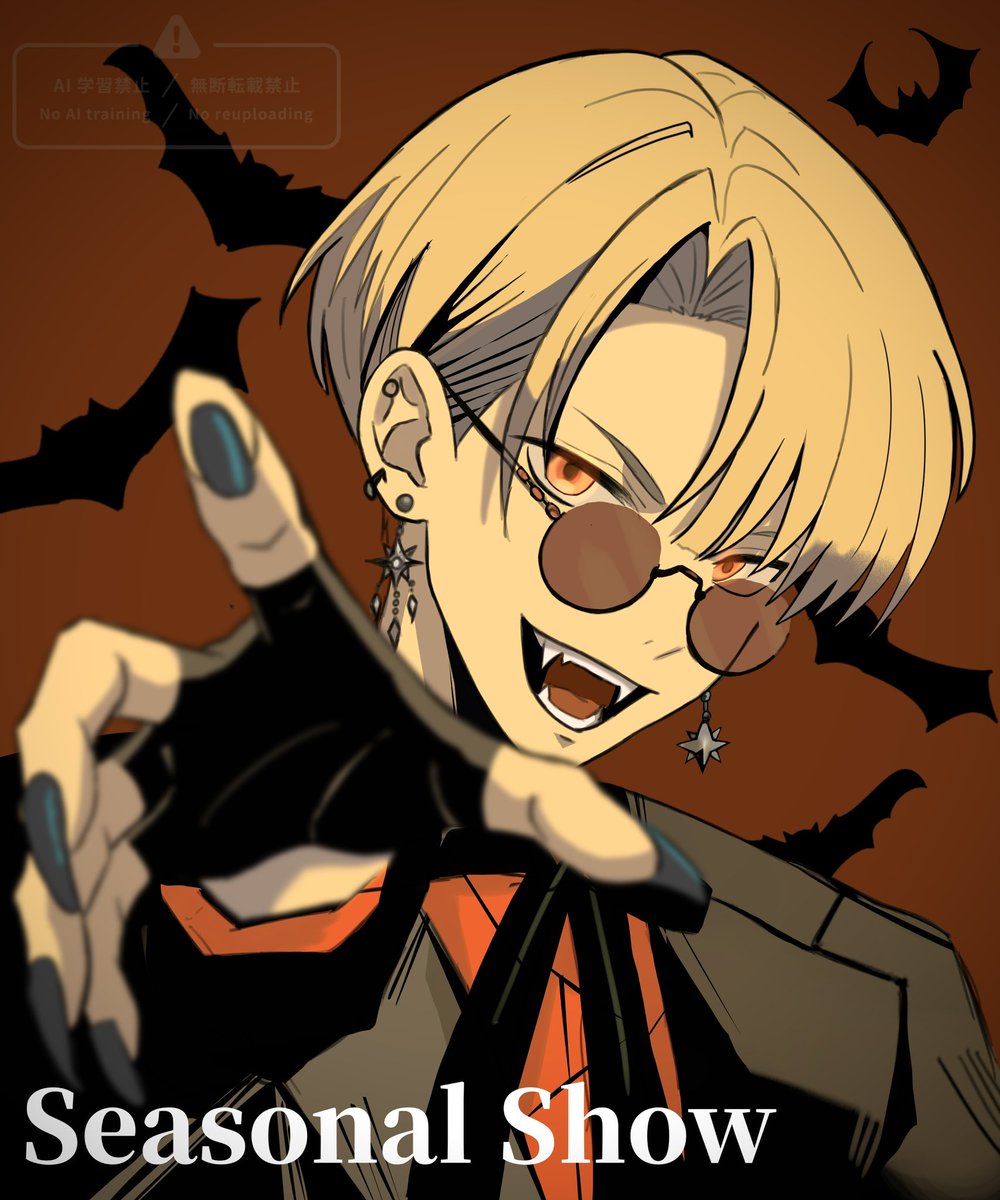 ドプスペ関係無いけど…夏準初描き
ヴァンパイアのとこ歌い方好きです🦇
秋チームの雰囲気好きだから全員描きたい🎃
#燕夏準　#パラライファンアート