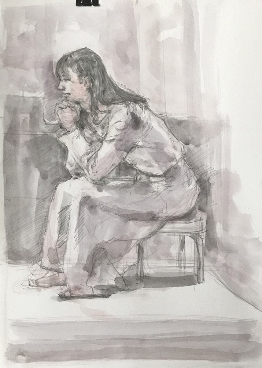 「こんなふうに地道に描くことが好きでたまらないのだ。限られた時間の中でちょっと急ぐ」|工藤稜のイラスト