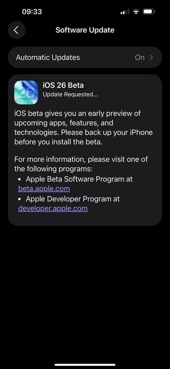 kriswillow's tweet image. See if this causing any minor improvement to #iOS26Beta1