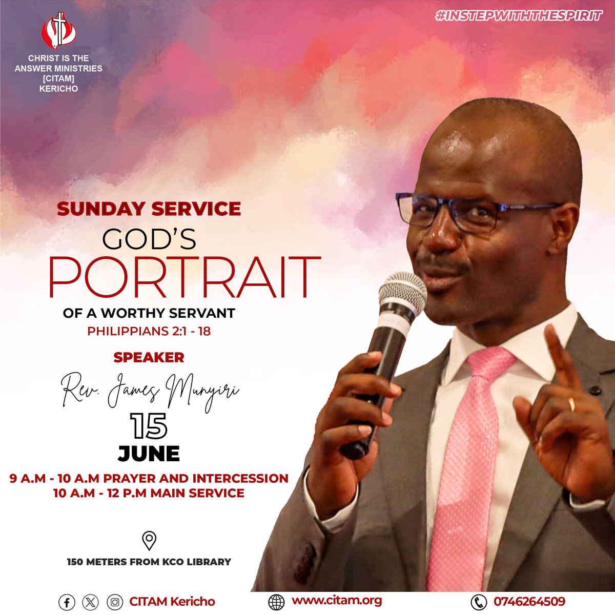 we would be glad to fellowship with you tomorrow! Welcome!
#citamkericho
#InStepWithTheSpirit