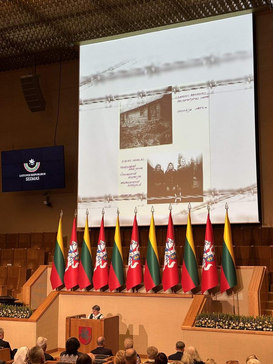 June 14 is the Day of Mourning and of Hope in Lithuania, commemorating the commencement of Soviet mass deportations of Lithuanians in 1941

Today we heard heart-wrenching testimony from survivors, of their childhoods among exiled 🇱🇹 communities &amp; hardships their families faced 💔