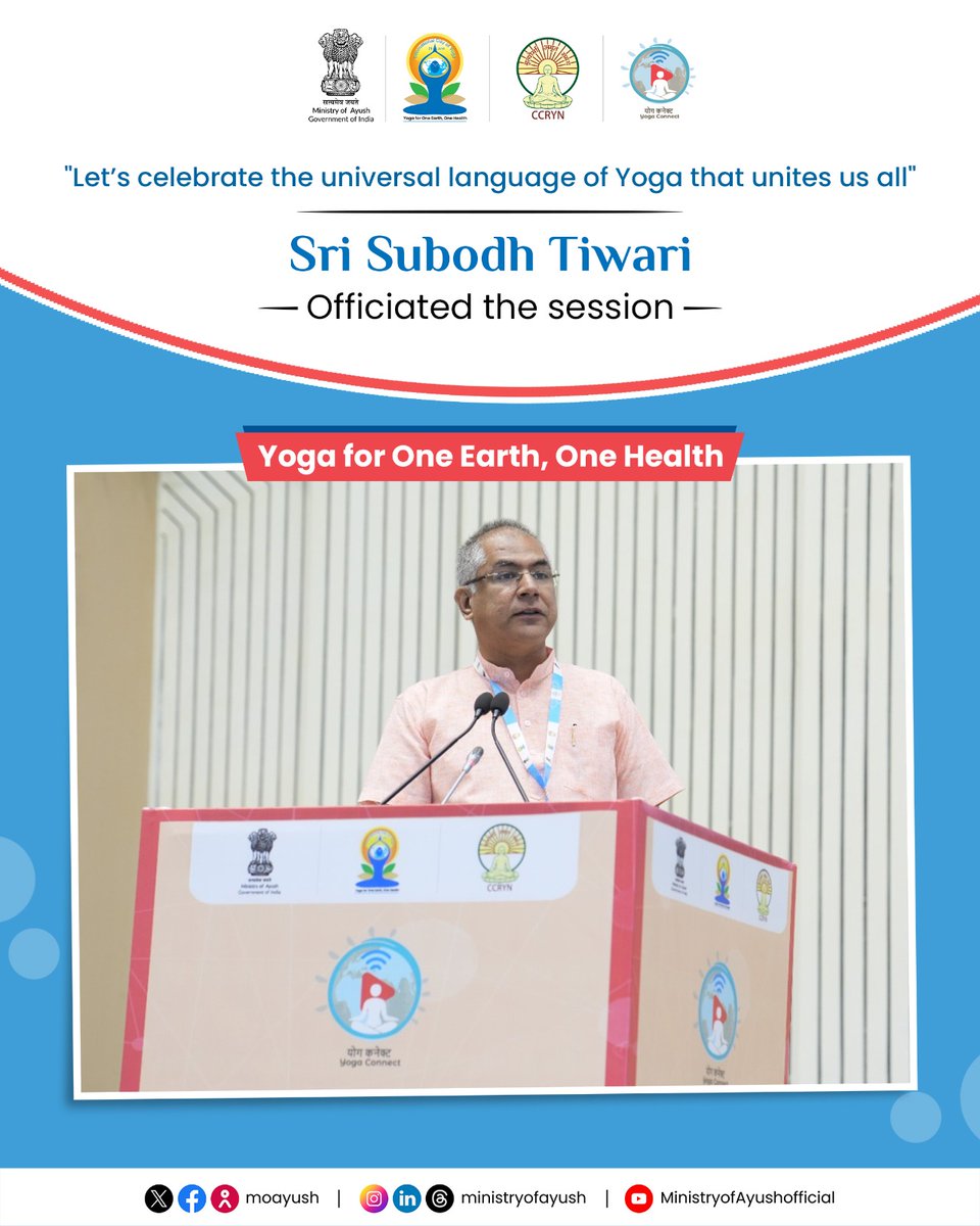 Let’s celebrate the universal language of Yoga that unites us all.
Sri Subodh Tiwari, Secretary of IYA and CEO of Kaivalyadhama, emphasized Yoga’s power to transcend borders and connect humanity through shared breath and mindful living.
#YogaForOneEarthOneHealth #yogaconnect