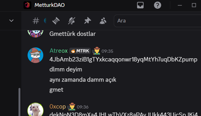 Mettürkte pişirmeye devam ediyoruz 💪

<a href="/MetturkDAO/">Metturk</a> 
<a href="/MeteoraAG/">Meteora</a>