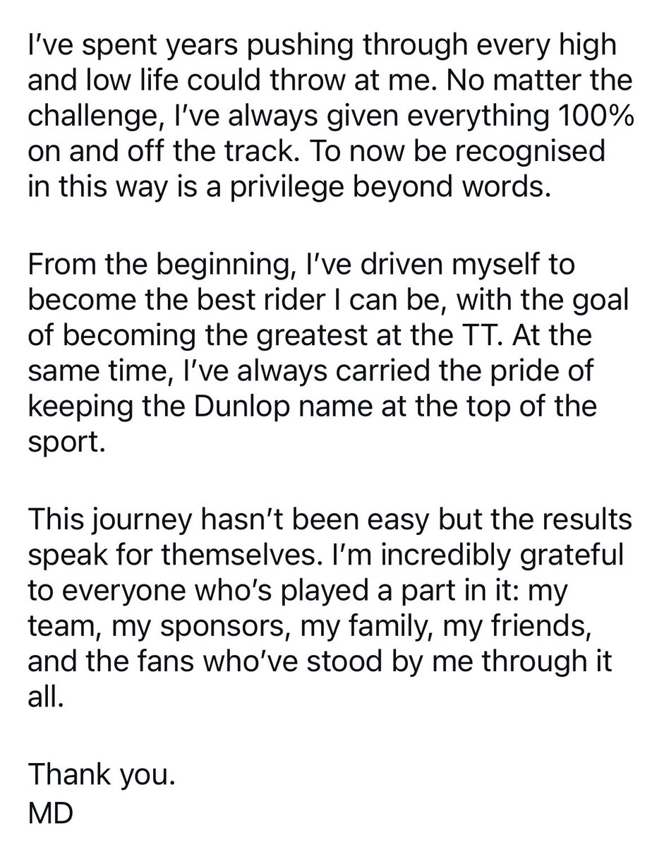 MD responds to his MBE - from his Insta account 😎💪💪👏👏😎