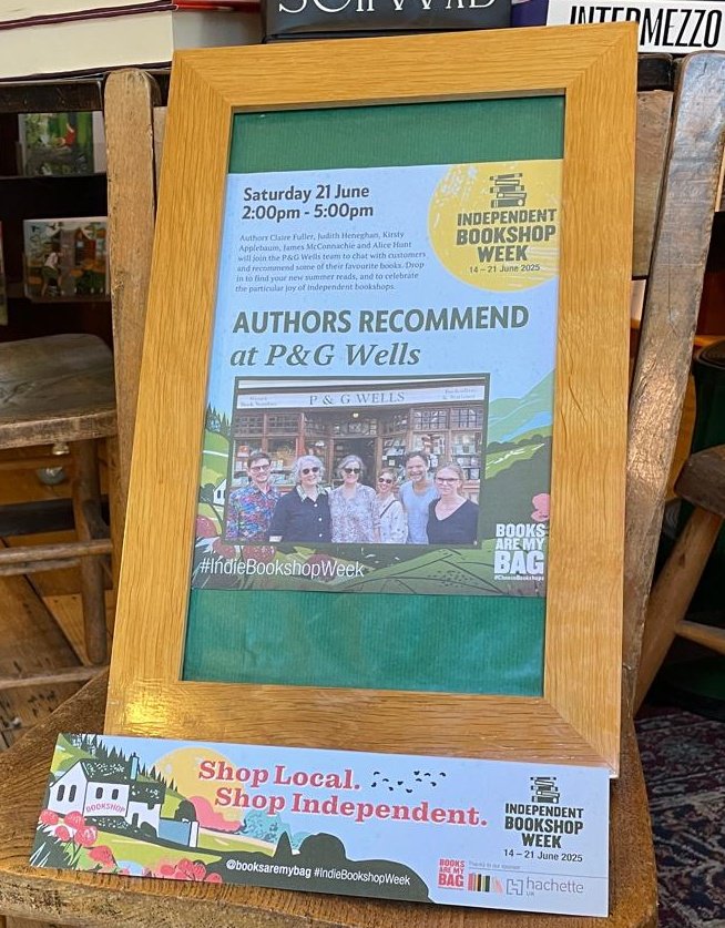 Today is the start of #independentbookshopweek &amp; it carries on until next Saturday when we will welcome 5 local authors for an afternoon of guest bookselling. Put it in your diary and join us next Saturday to get personal reading recommendations.

#booksaremybag #localauthors