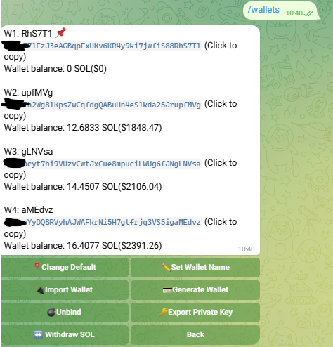 coreedgetrading's tweet photo. These are my 4 wallets for the coming week! 
3 wallets carried over, 1 swapped.
Addresses blurred as always to prevent copy-trading.
Secured some SOL from last week’s wallets.
Wallet 1 currently at 0 SOL, will start this week with 1.5 SOL. https://t.co/B1nhG8Xoqz