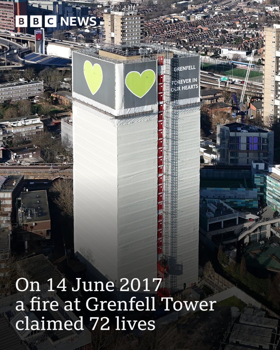 Eight years ago, a fire at Grenfell Tower claimed 72 lives.
This year's anniversary is especially poignant, as work to dismantle the 23-storey building begins in a few months ➡️ bbc.in/3HA5RuB