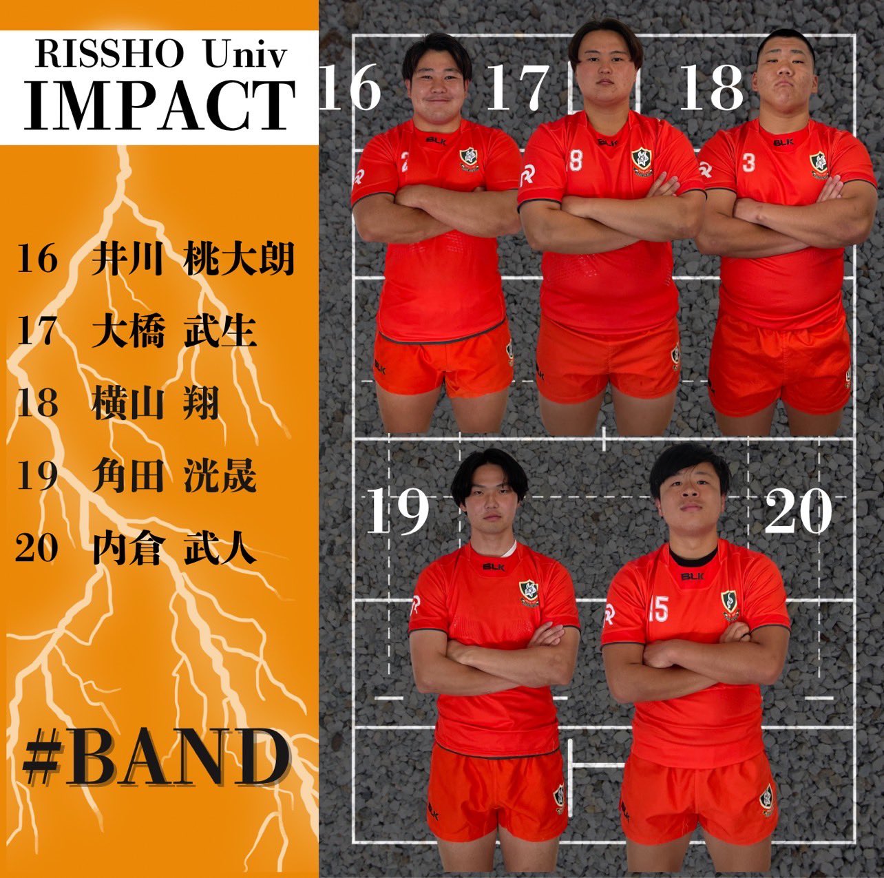 法政大学ラグビー部　ヤッケ 法政大学ラグビー部 ヤッケ LAST SEASON2024・杉山優太朗