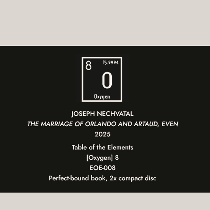 Joseph Nechvatal (@twinkletwink) on Twitter photo I am very happy to announce that I have joined the Table of the Elements roster of artists/musicians with TWO book/CD releases coming this Fall: Selected Sound Works (1981-2021) and The Marriage of Orlando and Artaud, Even. Thanxs <a href="/imperfectsound/">tableoftheelements</a> #tableoftheelementsrecords I am very happy to announce that I have joined the Table of the Elements roster of artists/musicians with TWO book/CD releases coming this Fall: Selected Sound Works (1981-2021) and The Marriage of Orlando and Artaud, Even. Thanxs <a href="/imperfectsound/">tableoftheelements</a> #tableoftheelementsrecords