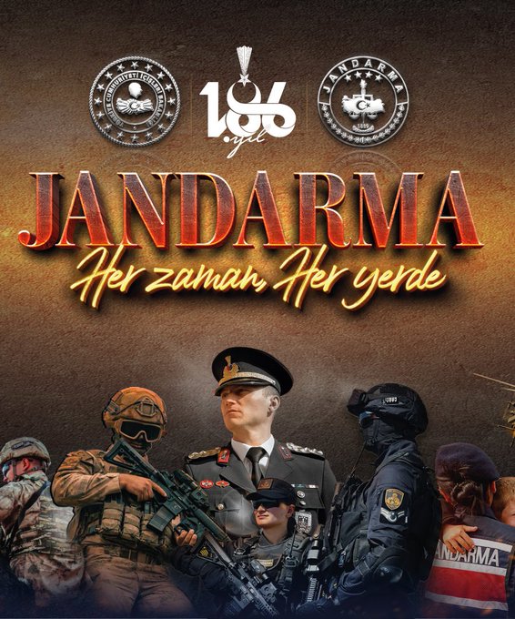 Jandarma Teşkilatı 186. Kuruluş Yıl Dönümünü Kutluyor