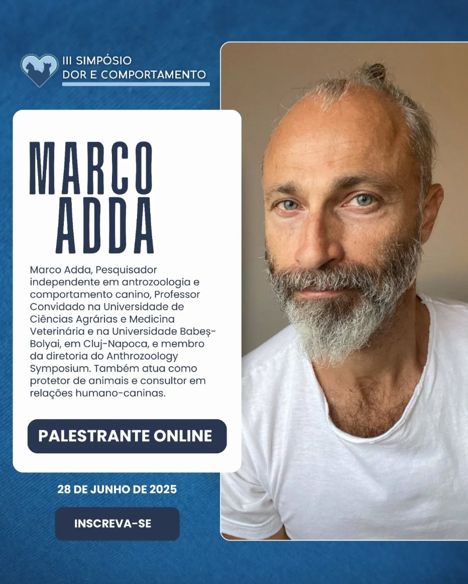 Happy and honored to be speaking at the Dor e Comportamento III Symposium 2025!
Inspired to share with the Brazilian audience with a talk titled:
“Animal Feelings, Feeling with Animals: Psychological Pain, Emotions, and Reconnections”
#animals  #emotion
