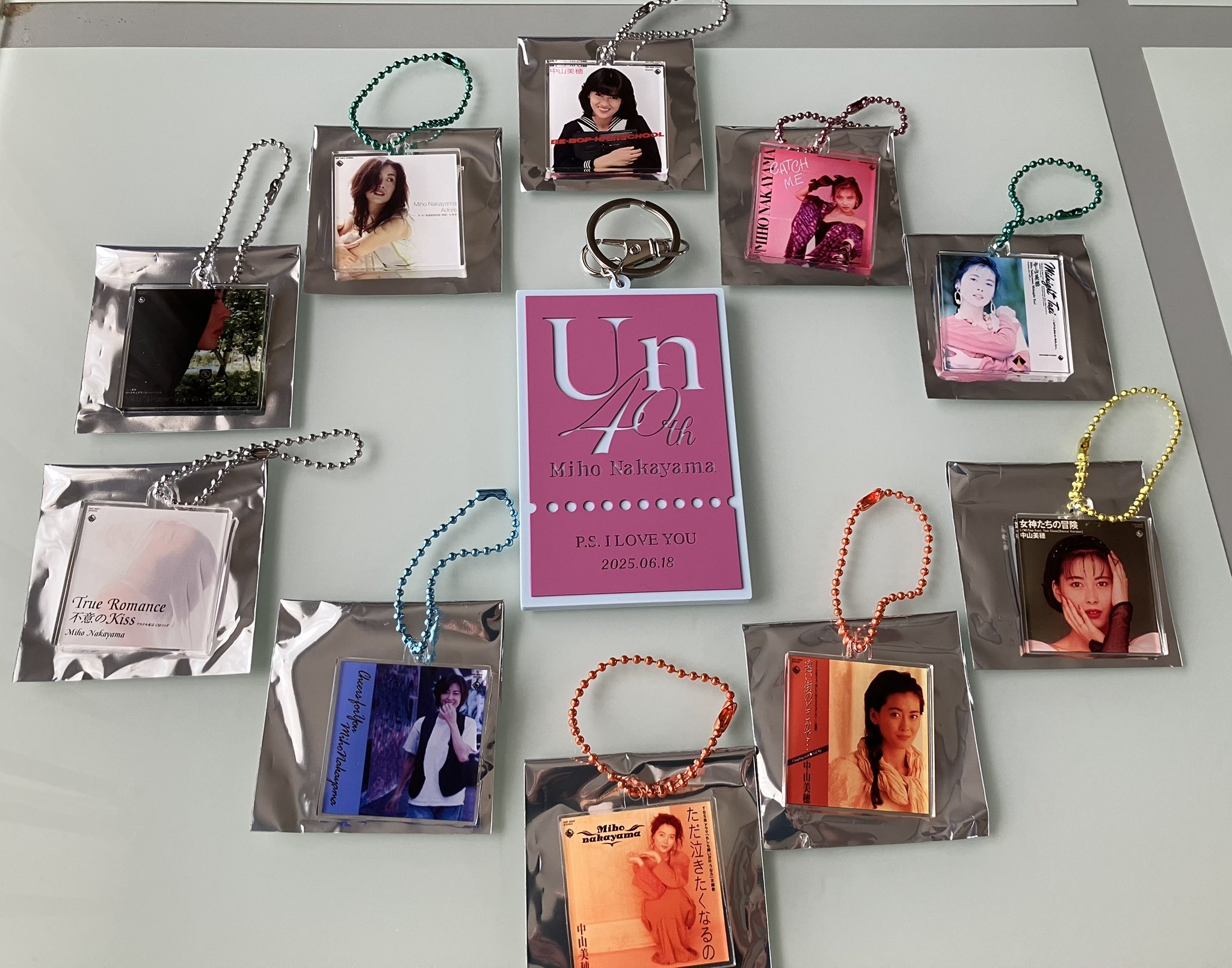 中山美穂ミポリン・アクリルキーホルダー非売品➡お別れ会の写真