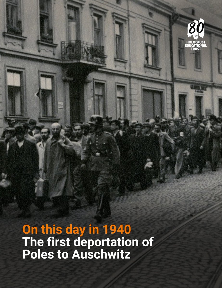 85 years ago today, the first deportation of Polish prisoners to Auschwitz took place. This would be the first of many transports of Poles to the Auschwitz camp. Approximately 75,000 of them died there.