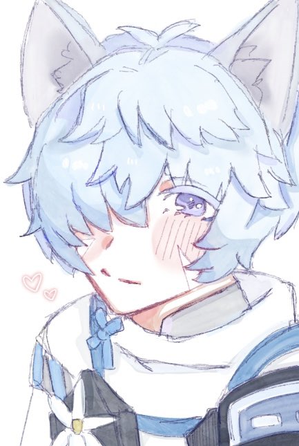 usa130731's tweet image. 龍ファククリアしました〜！フブキくんと結婚したので記念にお絵描き✏️

フブキくん/龍ファク　#龍ファク