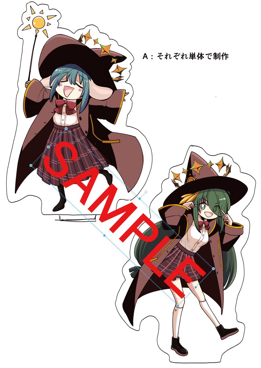 「メロンブックスさんで魔法少女リリーのアクスタ受注販売中です これに合わせて、カン」|ひな姫🎨異世界TS百合連載中のイラスト