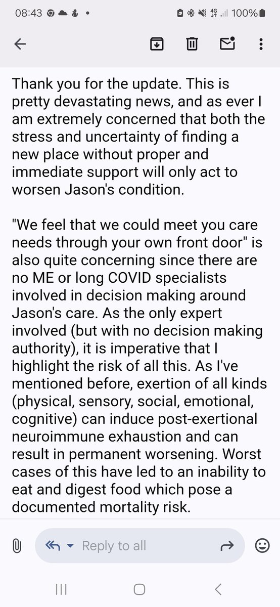 JasonS1269's tweet image. I will be leaving this "care" home in the next few days. I am completely bedbound today. I can't even speak after the last few days of stress due to the ongoing abuse, neglect, and gaslighting.
P. B, Exeter Social Care Team Manager, has been warned repeatedly over the last 18…