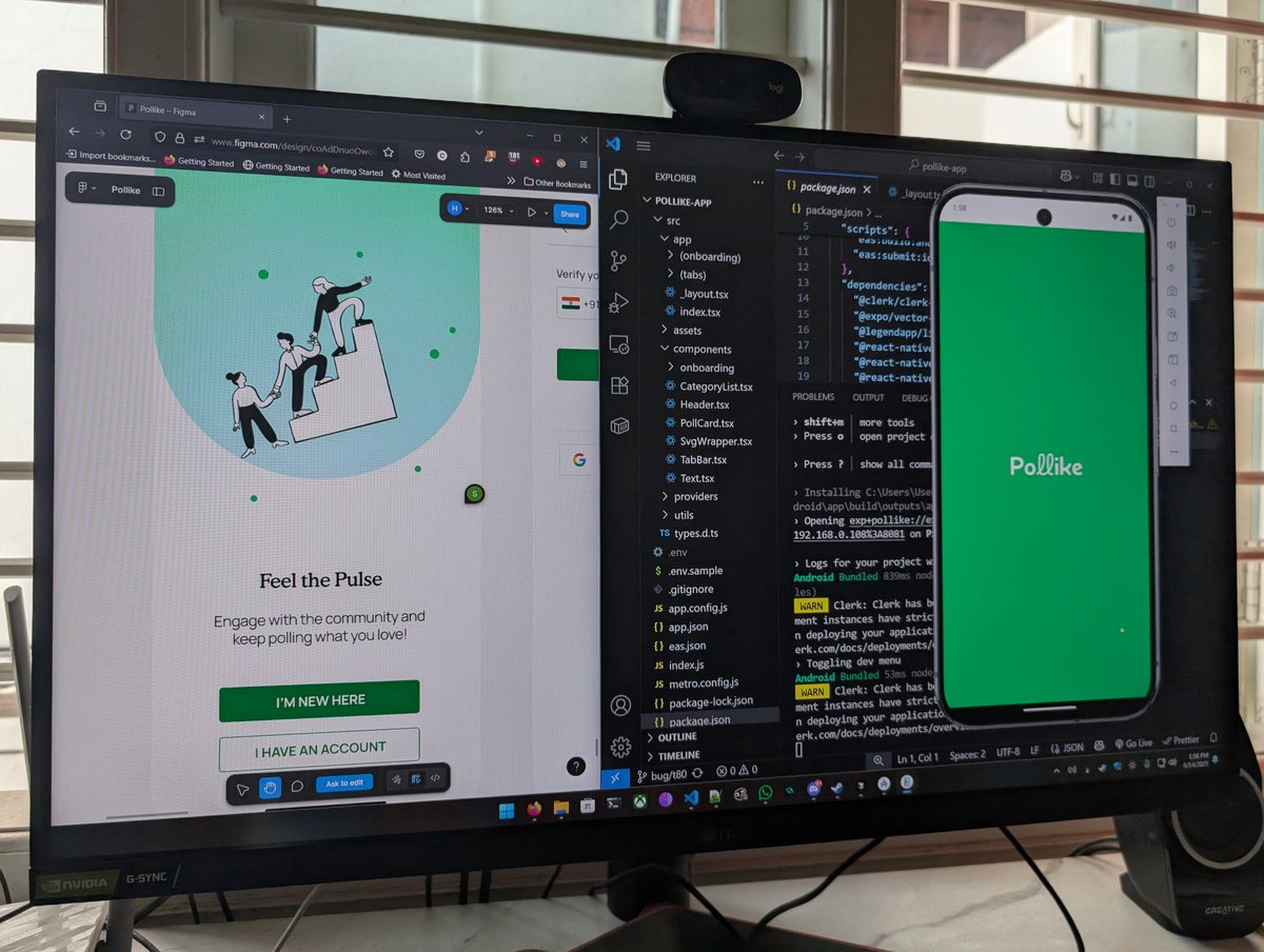 GetManagd's tweet image. Excited to be bringing Pollike to life a mobile app we’re building from the ground up using React Native🚀📱
#ReactNative #MobileAppDevelopment #ClientProject #MadeWithReactNative #AndroidDev #iOSDev #DevInProgress