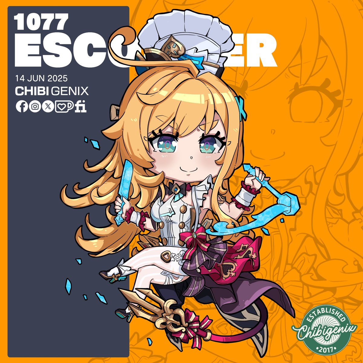 CHIBIGENIX's tweet photo. 1077: ESCOFFIER

I updated the app I was using and failed to back up my files 🥹😭

#genshinimpact #genshin #escoffiergenshin #fanart #chibi #chibiart #chibigenix #CuteSizeMatters #digitalart #digitalartist #medibangpaint https://t.co/igo1n4pk8f