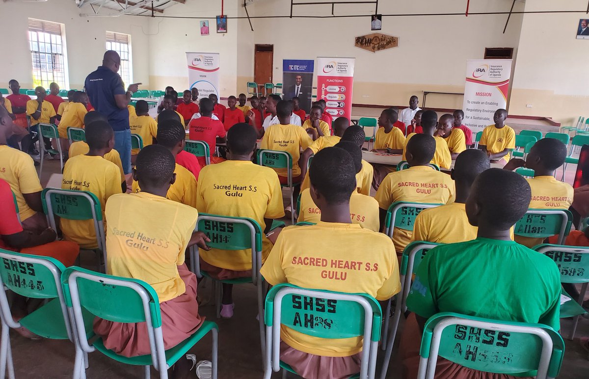 simonkakaum's tweet photo. Sacred Heart students in Gulu City explored Real-life Financial challenges through the #ResilientMe Game. Big thanks to @IraUganda &amp; @ITC_Kampala for promoting insurance awareness and youth empowerment! Thanks to the School Administrations. #InsuranceMatters #FinancialLiteracy https://t.co/wzDyekFsR8