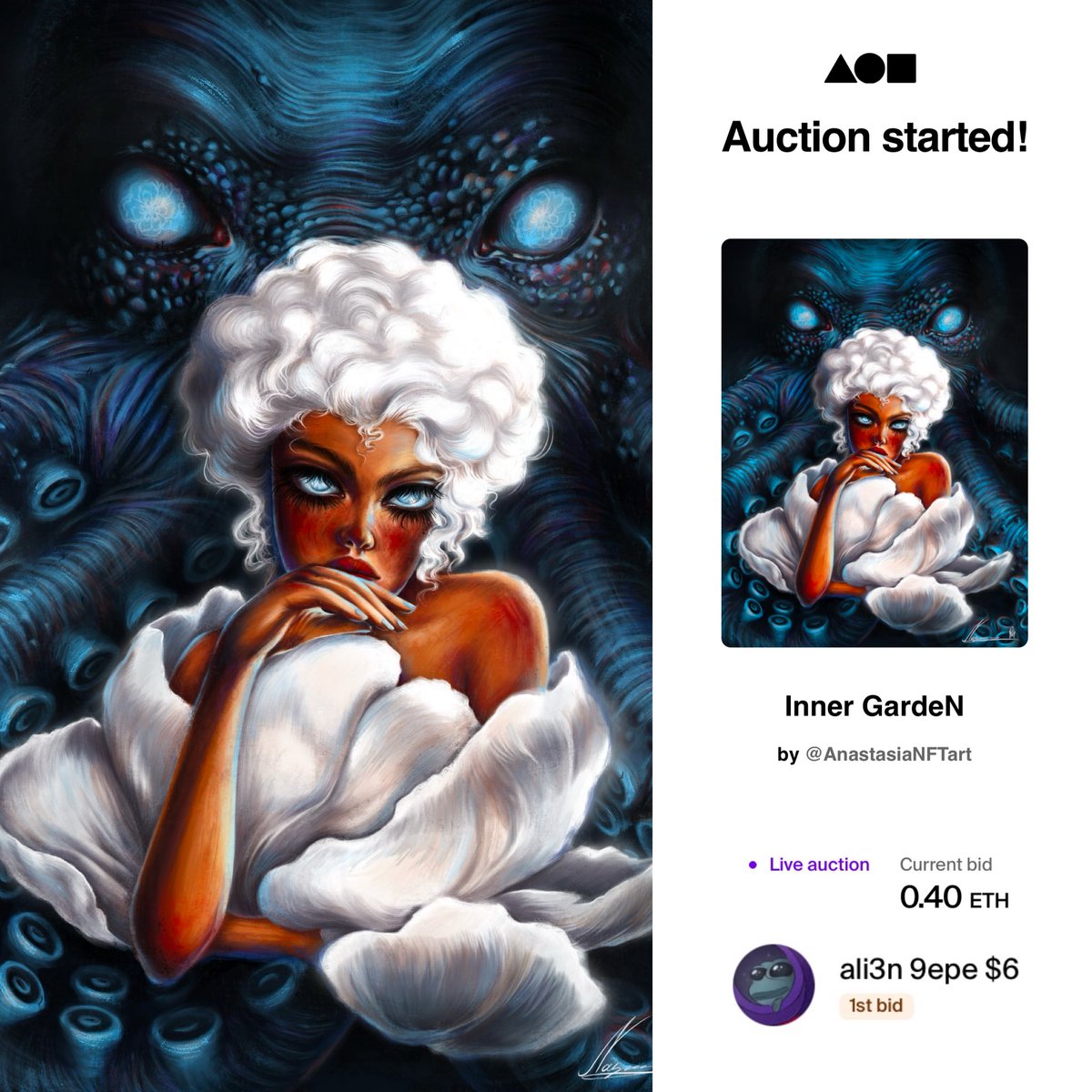 Anastasia NFTart | SuperRare π | NFT.NYC (@anastasianftart) on Twitter photo Gm my dear soapy fam β€οΈ
AUCTION STARTED π₯
I am totally heartbroken in the most beautiful way πππβ€οΈβ€οΈβ€οΈβ€οΈβ€οΈβ€οΈβ€οΈ
Dear <a href="/ali3npepe6/">ufopepe symbiote</a>β¦ THANK YOU SO MUCH!
I want to express with all my heart how happy I am that you love this artwork, it truly, truly means the world to me!! Gm my dear soapy fam β€οΈ
AUCTION STARTED π₯
I am totally heartbroken in the most beautiful way πππβ€οΈβ€οΈβ€οΈβ€οΈβ€οΈβ€οΈβ€οΈ
Dear <a href="/ali3npepe6/">ufopepe symbiote</a>β¦ THANK YOU SO MUCH!
I want to express with all my heart how happy I am that you love this artwork, it truly, truly means the world to me!!