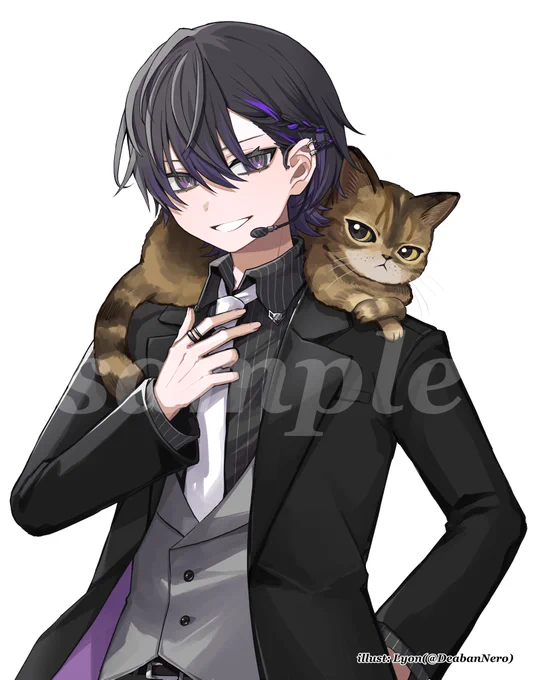 【WORK】 yue()さんの新規立ち絵とSDイラストを描かせていただきました