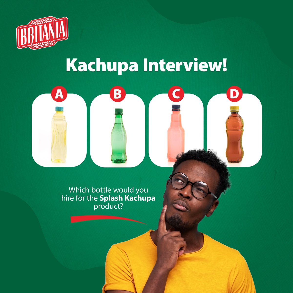 britania_uganda's tweet image. Which bottle would pass the job interview?

#jobinterview #britaniafun