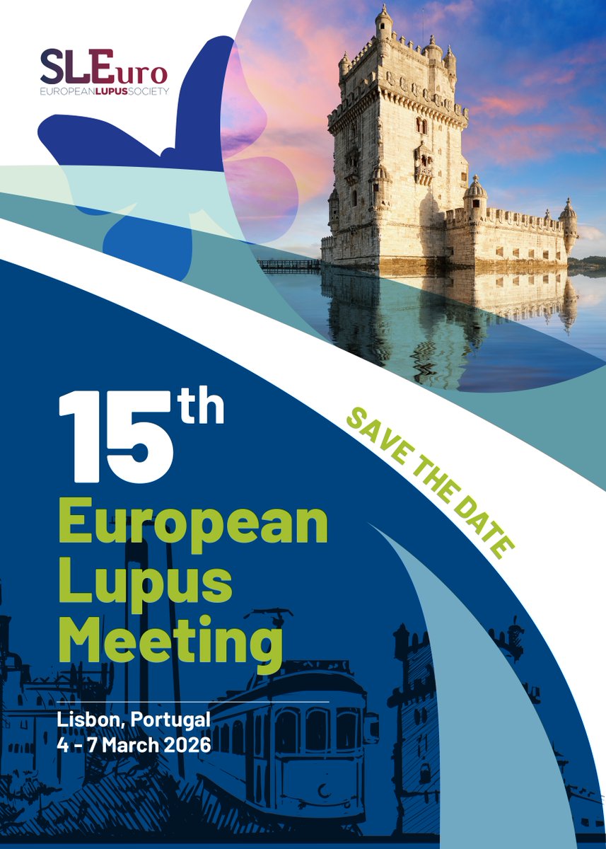 At 12:00 we will close the SLEuro lottery at EULAR 2025!
Take the chance to win the free registration for the 15th European Lupus Meeting in Lisbon (4-7 March 2026)!

We are at booth O10 in the glass walkway at Fira de Barcelona. 

#EULAR2025