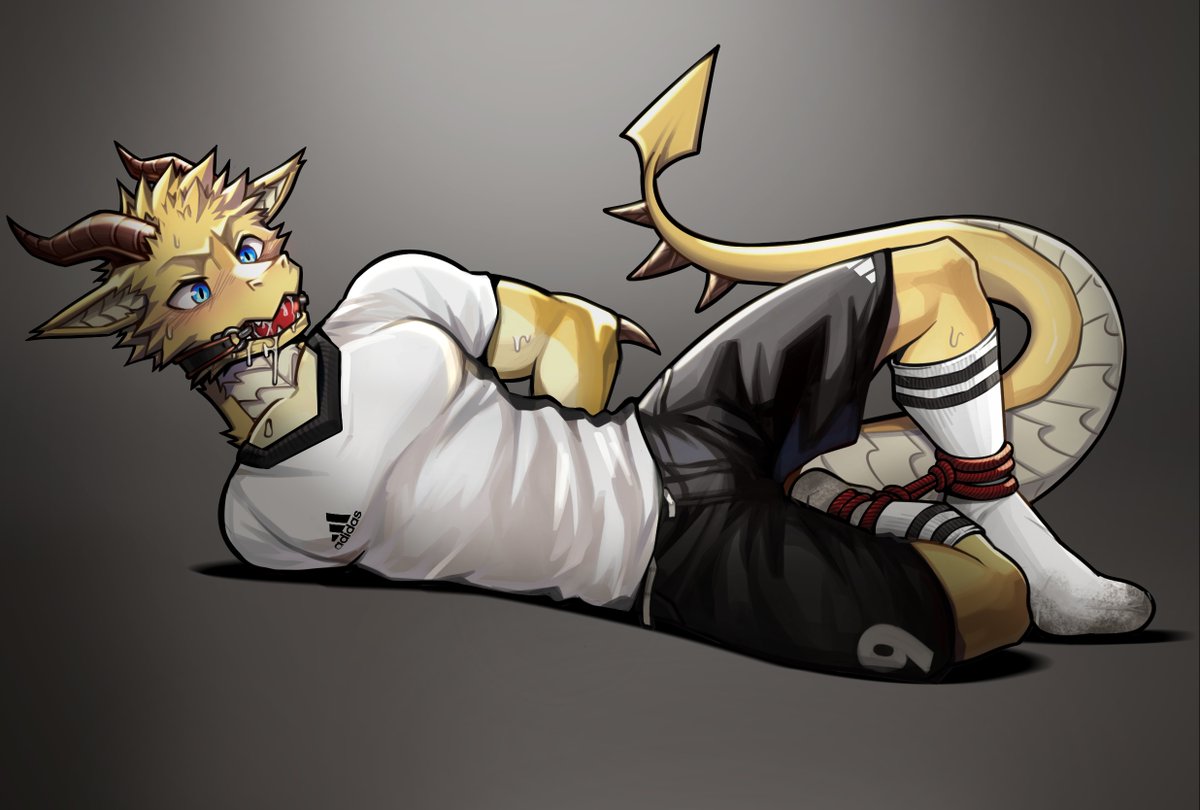 被捆住的体育生龙
#furry 
#furryartworks