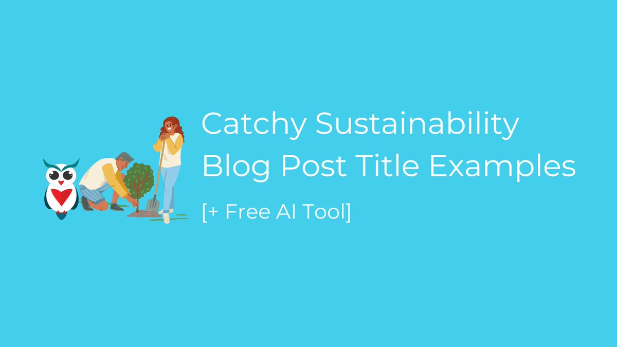 GlobalOwls's tweet image. Catchy #Sustainability Blog Post Title Examples 
 
 [+ Free #AI Tools] 🤖 

globalowls.com/marketing-exam…

#Blogging #ArtificialIntelligence #ContentCreation #ChatGPT globalowls.com/marketing-exam…