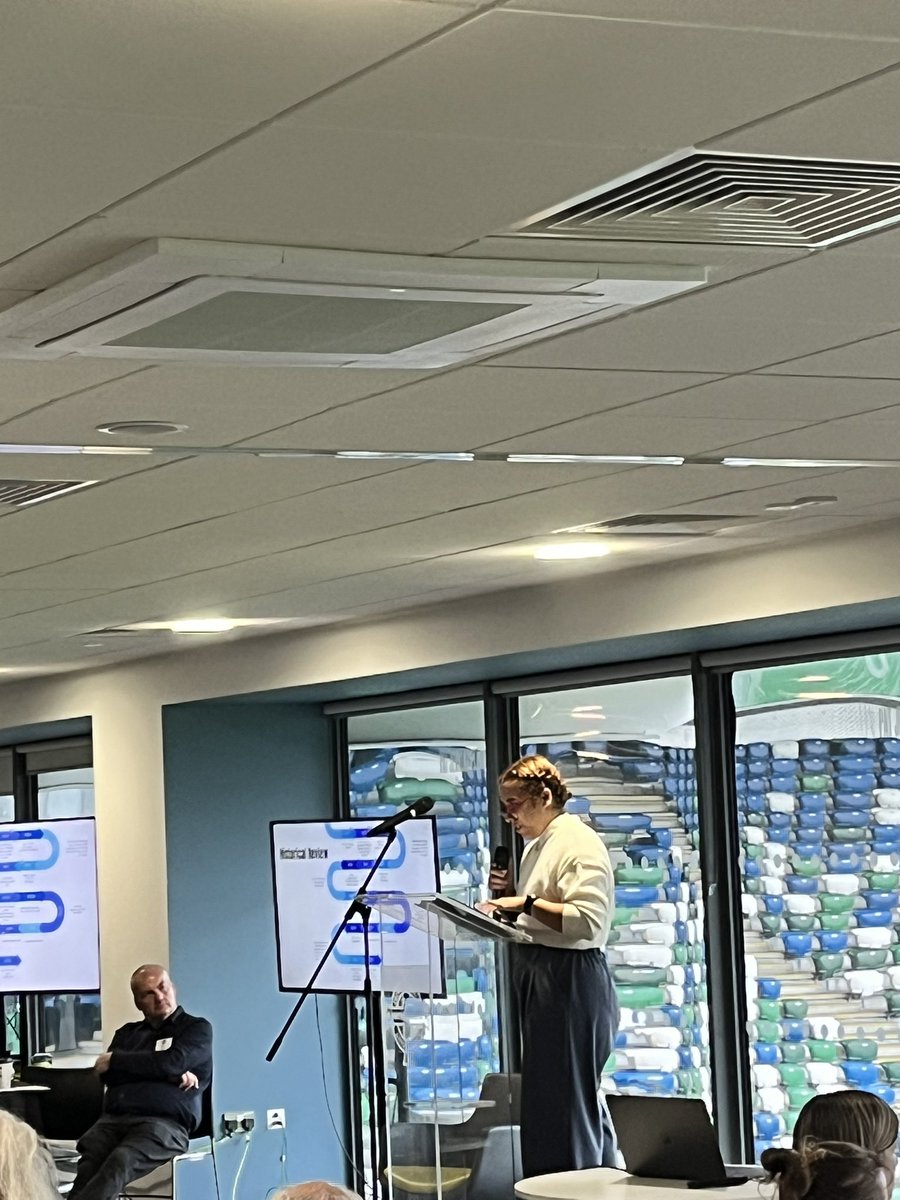 Our 2nd session at #footycon25 begins with a first time delegate, all the way from Mexico, in Gabriela Rios-Infante, (we’ve apologised to Gabby about the downgrade in weather a lot) who is talking about the philosophy of Women’s football in Mexico through an ethnographic Lens