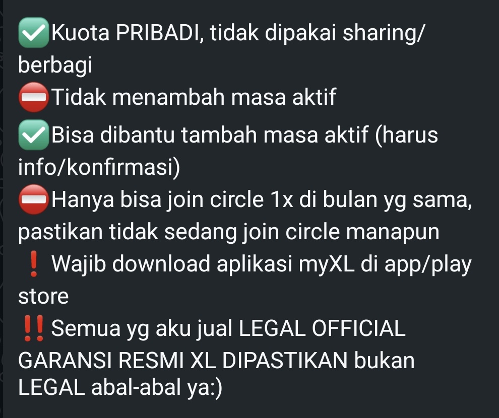 wts kuota xl axis akrab • CV pulsa XL AXIS 0.88 tweet media