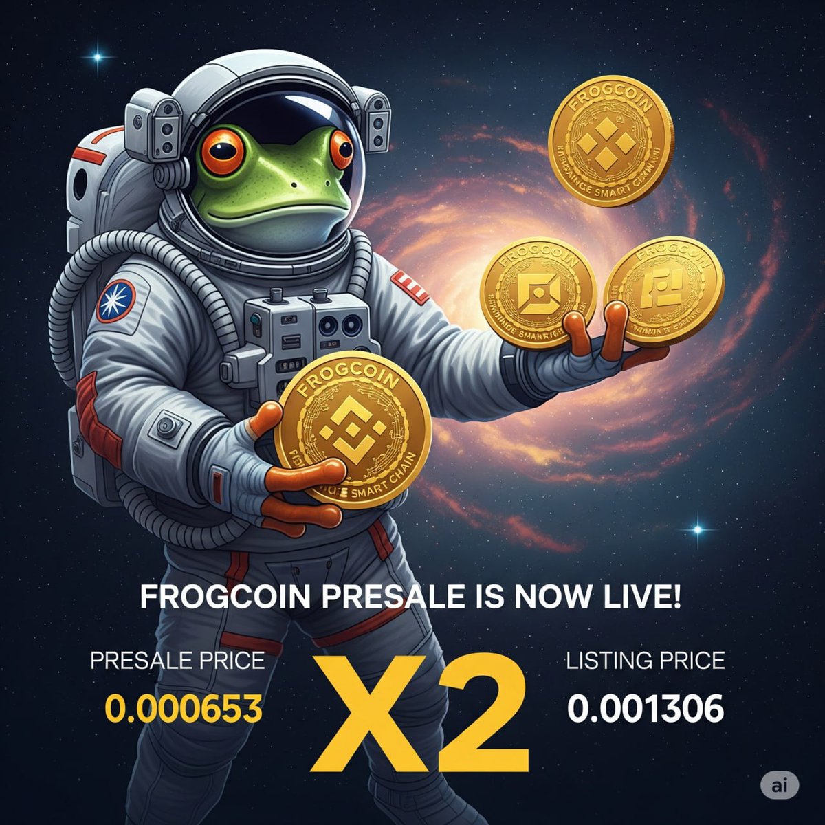 Kingskid Marvel (@kingskidmarvel) on Twitter photo <a href="/gem_detecter/">🕵️GEM DETECTER🕵️</a> 🚀 You’re Still Early! 🐸🔥
The $FROGC presale went live just yesterday, and this is still your golden chance to grab $FROGC at the ground floor!
💸 Presale Price: 0.000653 BNB
📈 Listing Price: 0.001306 BNB (2x Gain Potential!)
🪙 Min Buy: 0.1 BNB
Presale:frogcoin.my.id/presale.html <a href="/gem_detecter/">🕵️GEM DETECTER🕵️</a> 🚀 You’re Still Early! 🐸🔥
The $FROGC presale went live just yesterday, and this is still your golden chance to grab $FROGC at the ground floor!
💸 Presale Price: 0.000653 BNB
📈 Listing Price: 0.001306 BNB (2x Gain Potential!)
🪙 Min Buy: 0.1 BNB
Presale:frogcoin.my.id/presale.html