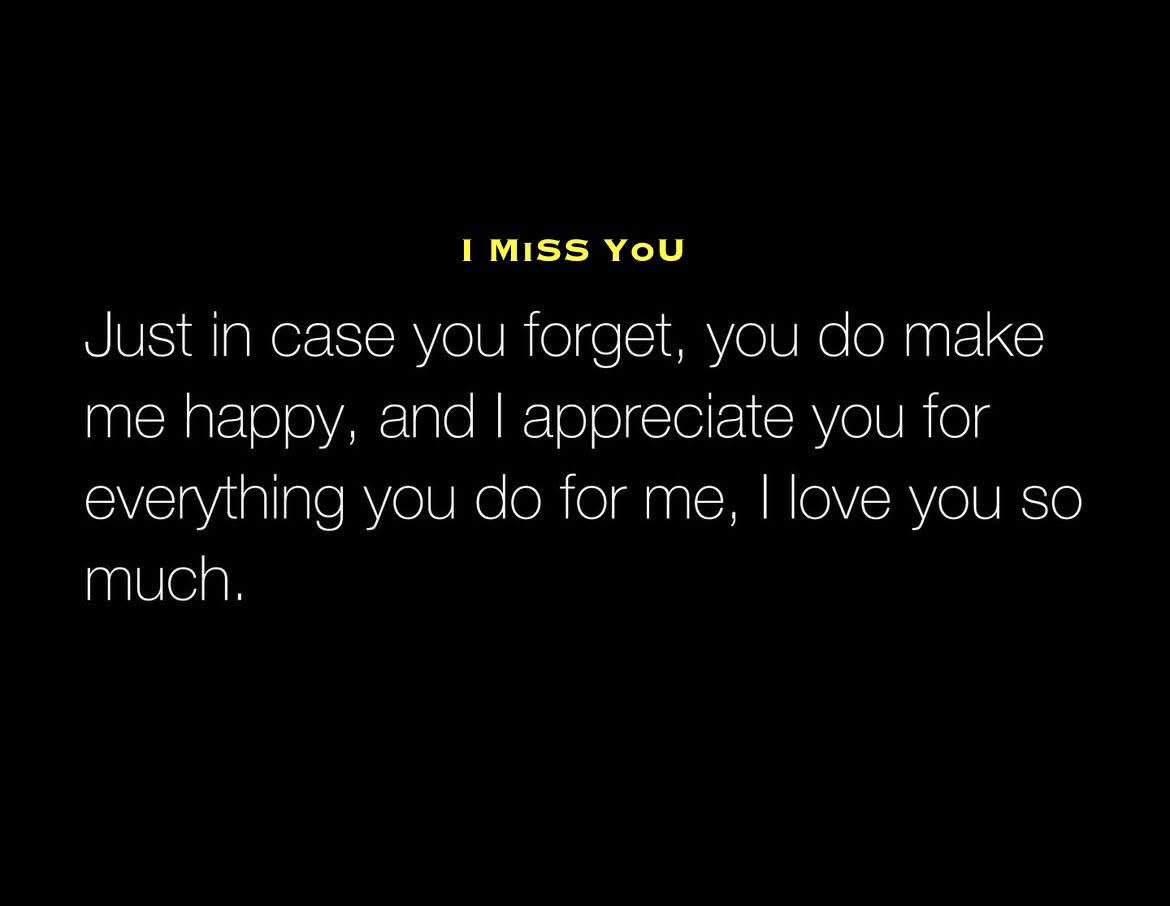 I miss you 🥰