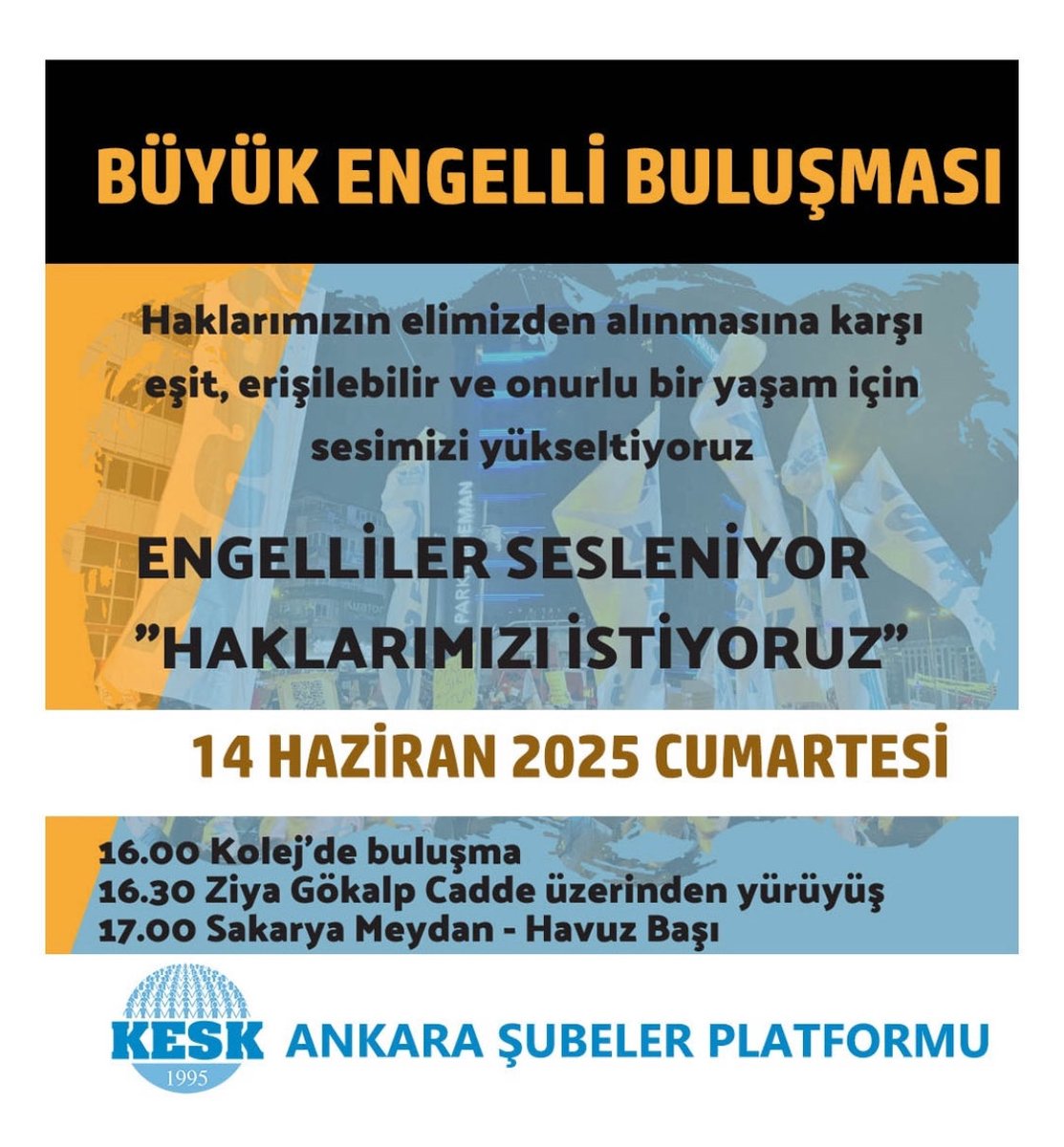 YA HEPİMİZ ENGELLİYİZ YA DA HİÇBİRİMİZ !!!