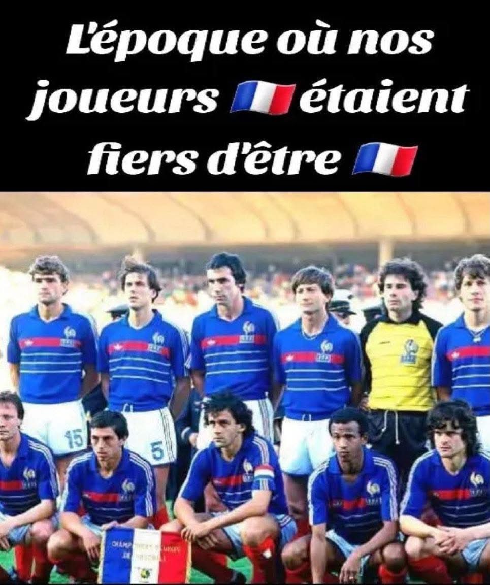 MissPeelEmma's tweet photo. Fière d’être français 🇫🇷 et surtout à l’époque on joué pour l’amour du sport, et pas pour l’argent …. https://t.co/ZfA2WrSLl8