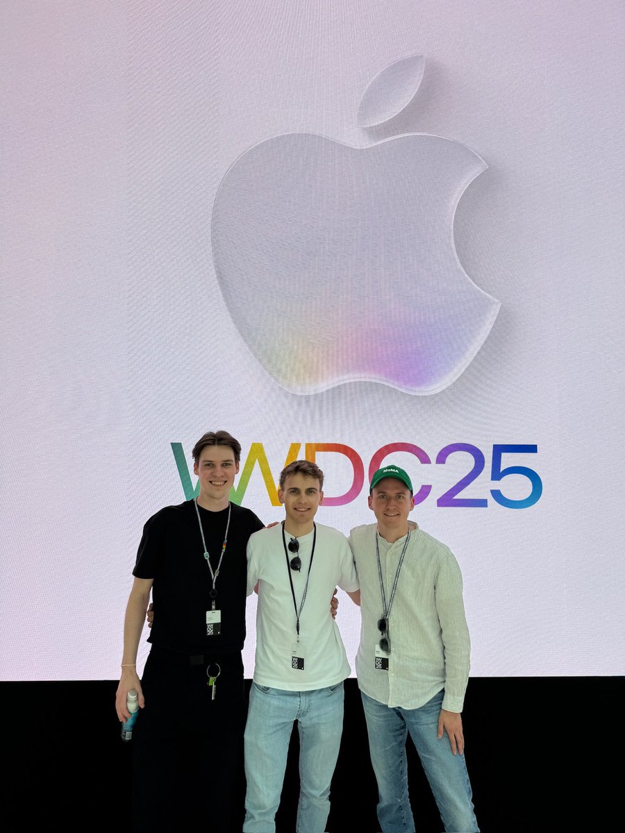 emil_dax's tweet photo. What a week! #WWDC25 
My first time at #WWDC and I met so many amazing people! Hope to be back next year! https://t.co/fhCj3KzvCh