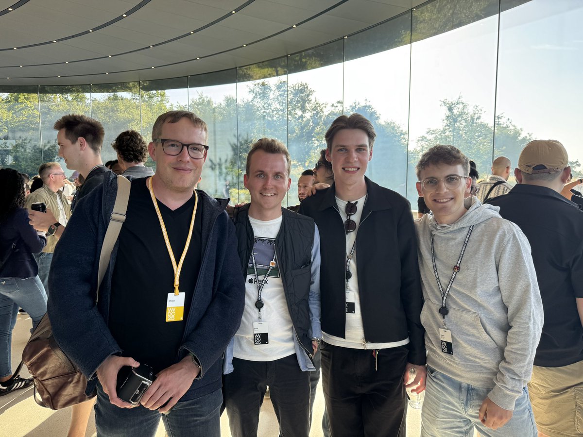 emil_dax's tweet photo. What a week! #WWDC25 
My first time at #WWDC and I met so many amazing people! Hope to be back next year! https://t.co/fhCj3KzvCh
