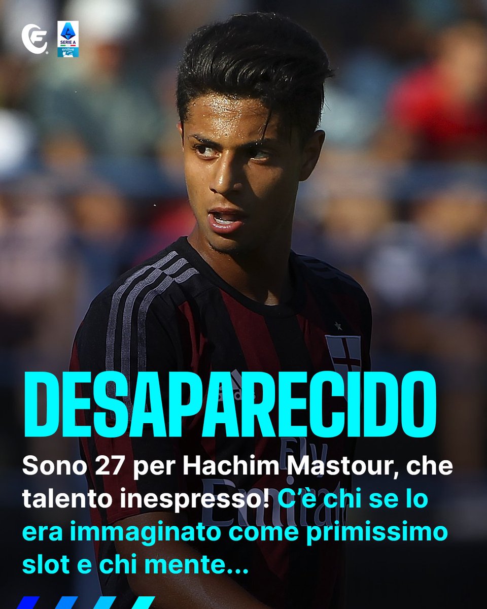 Fantacalcio's tweet photo. Hachim #Mastour, da talento incredibile a Desaparecido! Quanti suoi video abbiamo visto, quanto si è sentito parlare di lui, quanto? Tanto! Eppure le aspettative non sono state rispettate
Quanto ci abbiamo creduto in te, Hachim... https://t.co/U8R9WuRhS4