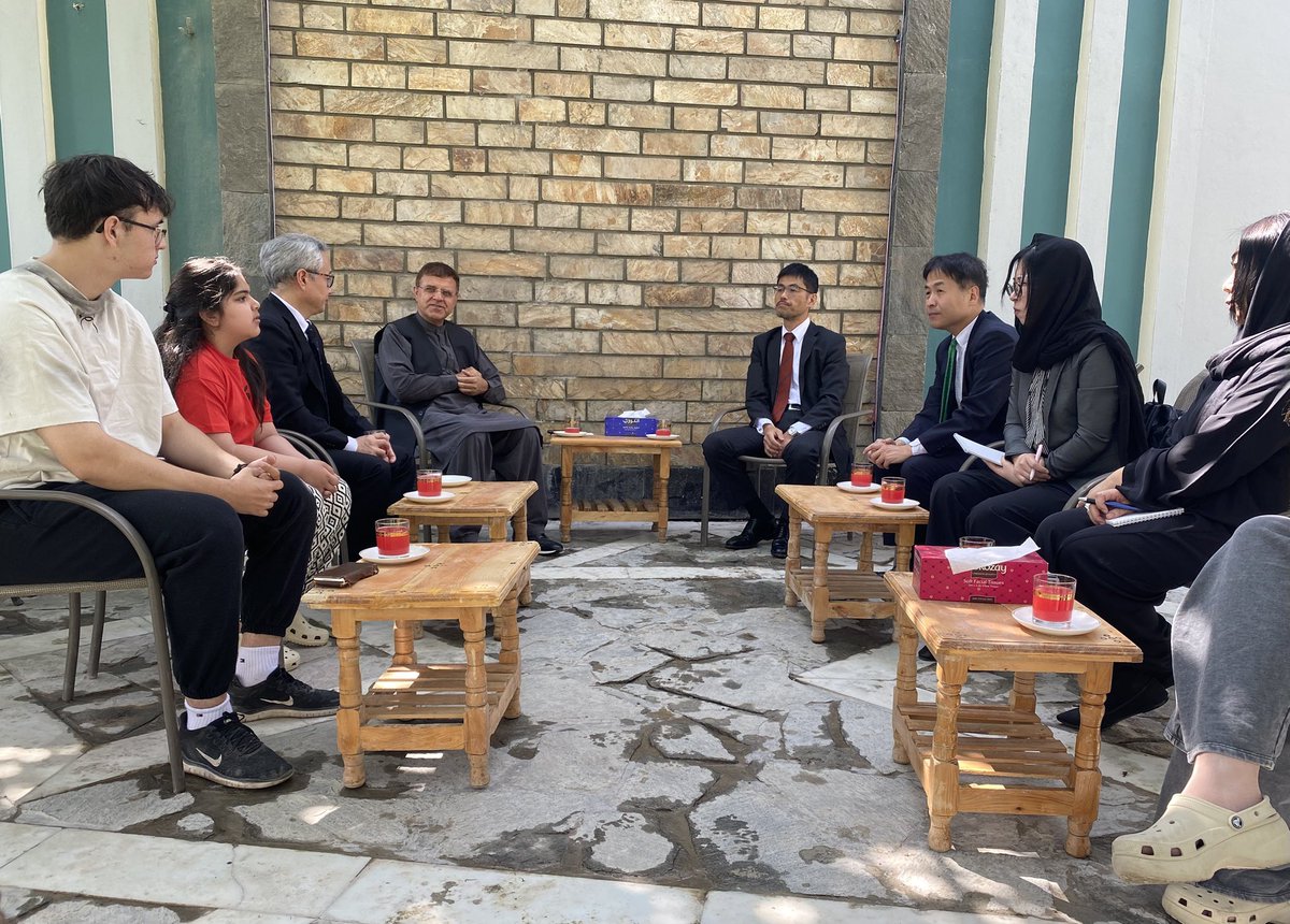 Dr Omar Zakhilwal (@dromarzakhilwal) on Twitter photo Today in Kabul had the pleasure to receive Japan Deputy Special Representative for Afghanistan Amb Hirofumi Miyake, Amb Takayoshi Kuromiya of <a href="/JapaninAFG/">Embassy of Japan in Afghanistan</a> & their colleagues. Wr discussed current socioeconomic situation; Japan’s robust presence & generous contribution to Today in Kabul had the pleasure to receive Japan Deputy Special Representative for Afghanistan Amb Hirofumi Miyake, Amb Takayoshi Kuromiya of <a href="/JapaninAFG/">Embassy of Japan in Afghanistan</a> & their colleagues. Wr discussed current socioeconomic situation; Japan’s robust presence & generous contribution to