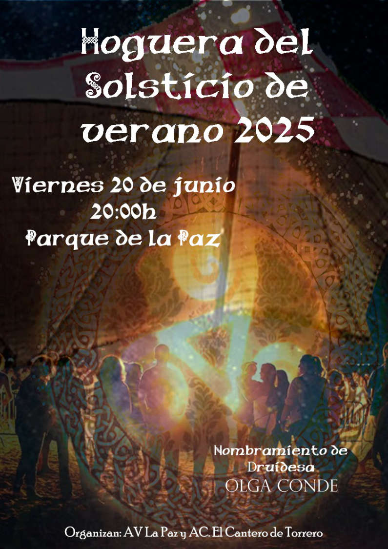 El próximo viernes, 20 de junio, a partir de las 20 horas se celebra en el Parque de La Paz una nueva edición de la Hoguera del Solsticio de Verano 2025.

vecinoslapaz.org/hoguera-del-so…