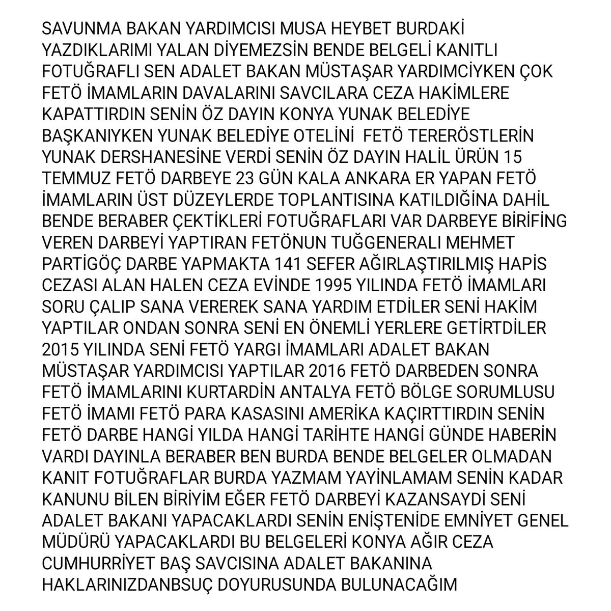Madem Türkiye de Vatan Haini 15 Temmuz Darbesi Olduysa Neden Fetö İmamların Davalarını Kapatanlar Halen Üst Makamlarda Tutuluyor Böylelerine Hükümet Sahip Çıkacakti Neden Bizleri Sokağa İndirdi Neden Bizleri Fetö Tereröstleri Şikayet Ederek Bizi Fetöyla Karşı Karşıya Getirdi