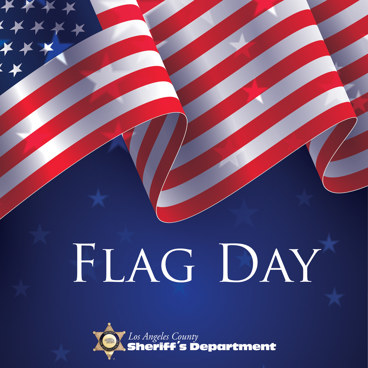 This Flag Day, Sheriff Luna and the Los Angeles County Sheriff's Department proudly honor the symbol of our nation – the American flag. We salute the brave men and women who have defended our country and reaffirm our commitment to serving our communities with integrity and pride.