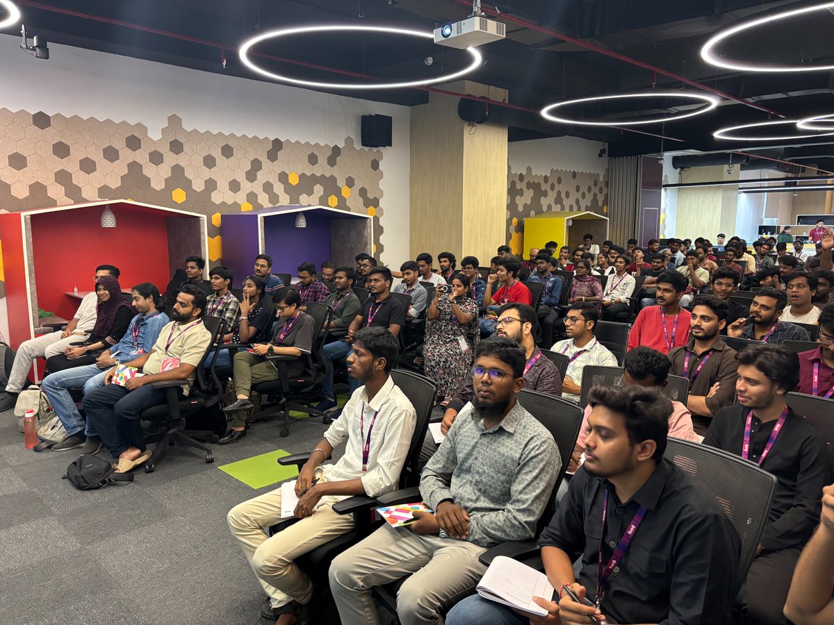 chennaireact's tweet image. Our awesome attendees are here.
Thanks for joining us ๐ฉต