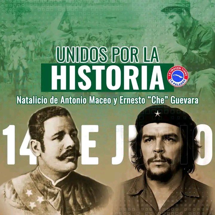 🔥❤️🇨🇺 #TraigoElCorazón de Maceo y el Che. Dos gigantes que nos inspiran a luchar por una #Cuba mejor.

¿Cuál frase de estos líderes te llega más ? 🤔 ¡Compártela en los comentarios y celebremos juntos su legado! 👇🏽