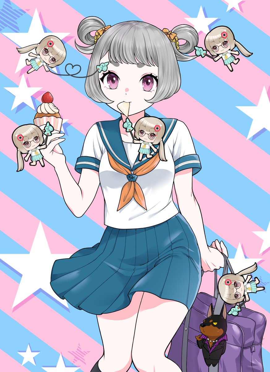 #ここが好きNOA ＃628
リングヘアがよき。麻呂眉がよき。チーズ咥えててよき。カップケーキはいただきます。ドーベルがよき。
お次はヒロ！
ドーベルさんも照れ照れ
6/15 0:00から24時間！